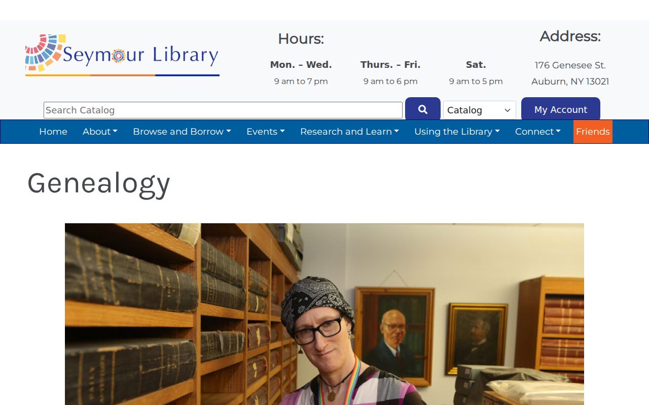 Auburn city-directory genealogy resources at Seymour Library