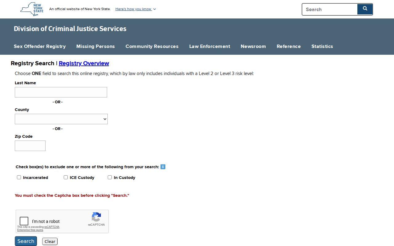 Auburn residents directory reference to the New York public safety search interface