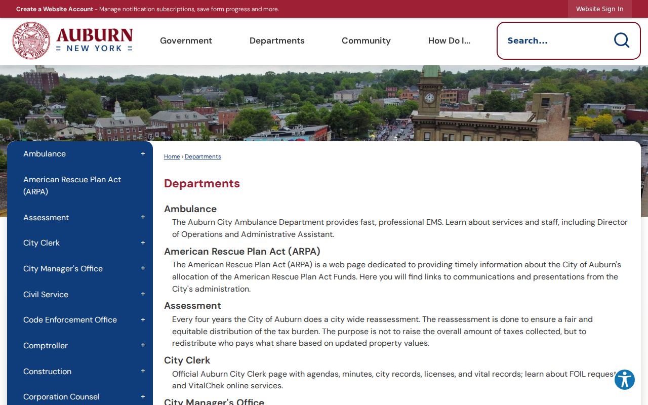 Auburn neighbors city departments directory and association search boundary